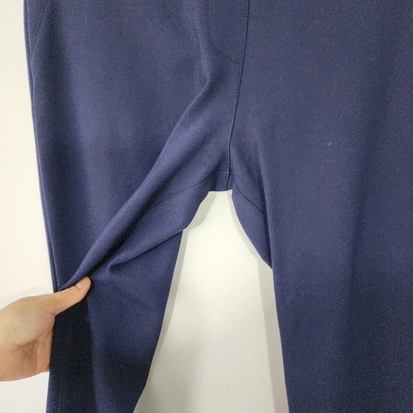 Betabrand Navy Blue Straight Leg Classic Dress Yoga Pants Size Large - Picture 5 of 10